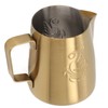 230ml Coffee Steaming Pitcher with Angled Handle Stainless Steel Olecranon
