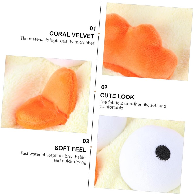 PACKOVE Toalla de Secado Rápido para Cabello de Microfibra Amarilla,