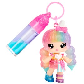 Yummiland Lip Gloss Doll: Mystery Color Change - Stephie Snowcone - Includes 1 Doll, DIY Lip Gloss + Removable Keychain, Cosmetic Play, Collectible, Suitable for Children Ages 4+