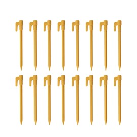 FirstNovelty Plastic Tent Pegs, Ground Stakes, Landscape Fabric Stakes, Stakes for Inflatables, Garden Stakes, Yard Stakes, Tent Stakes for Camping, Outdoor Decorations, Tarping, Multi-Color Options