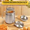 Fenteer Stainless Steel Deep Fryer Pot Frying Basket Nonstick French
