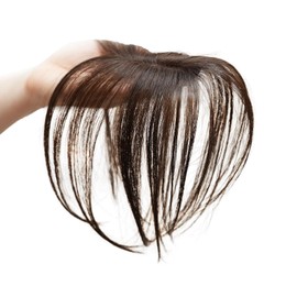 Pittouch Sheet Wig, Hiding Gray Hair, Part Bangs, Hairpiece, Partial Wig Piece, Top for Bangs, Hiding Thin Bangs, Wig, See-Through Bangs, For Parts, Hair Extension, Gray Hair, Black, Brown, No Pins, Parting, Easy, Lightweight, Lightweight, Volume, Synthe