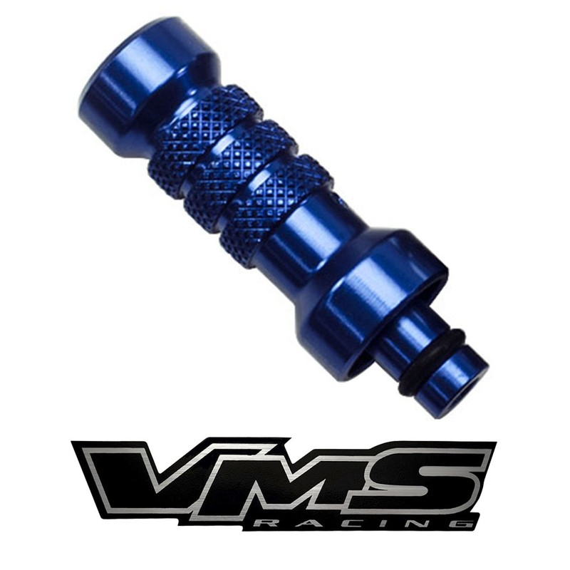 VMS Racing BLUE Engine Oil DIPSTICK HANDLE in Billet Aluminum