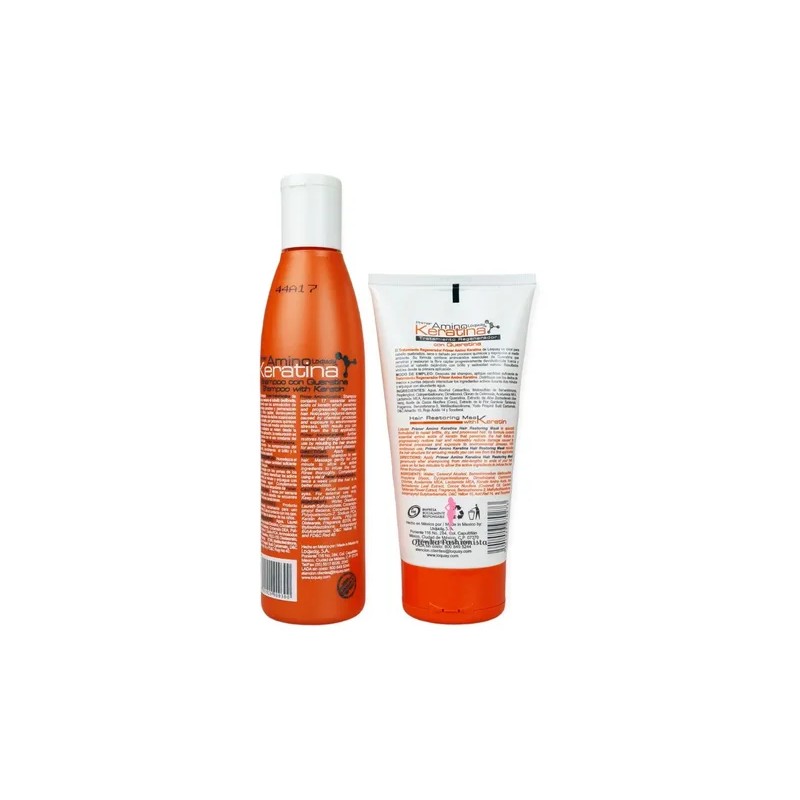 Kit Shampoo Y Tratamiento Acondicionador De Queratina Loquay