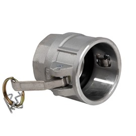 Quafwia 2 pcs Aluminum Camlock (2" part D) Cam & Groove Hose Fittings, cam Lock Fittings Female Coupler x Female NPT Thread cam Lock Fittings camlock Coupling (2'')