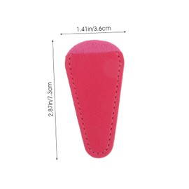 Healvian 3pcs Leather Scissors Case Portable Hair Scissors Cover Black Rosy and Beige for Hair Cutting Hairdressing Eyebrow and Nail Clipping and Fashionable Design