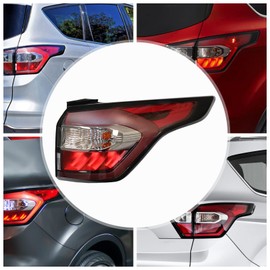 Knwigoe Tail Light Assembly for Ford Escape Kuga 2017-2019 Left Driver Side Tail Lights Compatible with Ford Escape Kuga 2017 2018 2019 Brake Rear tail Lamp Halogen