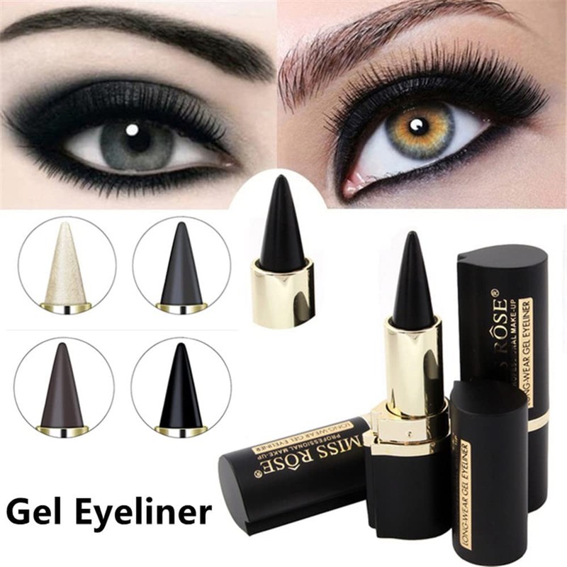 Mysense Black Gel Eye Liner Sticks Smooth Matte Black Eye-liner