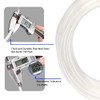 CGELE Pneumatic Tubing Clear PU Air hose Pipe Tube Kit