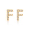 MUMREUES Gold Earrings for Women Trendy 14K Gold Cubic Zirconia