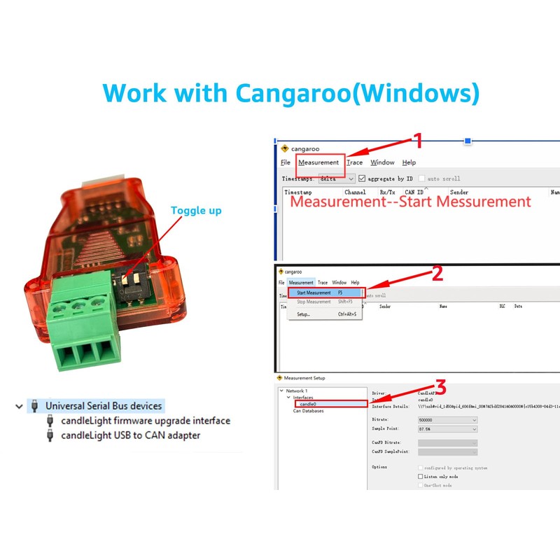 DSD TECH USB to CAN Bus Adapter Based on Open
