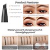 Eyebrow Pencil, Waterproof and Sweatproof Eyebrow Pencil, 2-in-1 Eyebrow Pencil