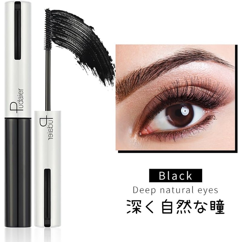 LIANGNISHI 9 Colors Mascara, Long Curl, Long Lasting Waterproof Mascara-01#