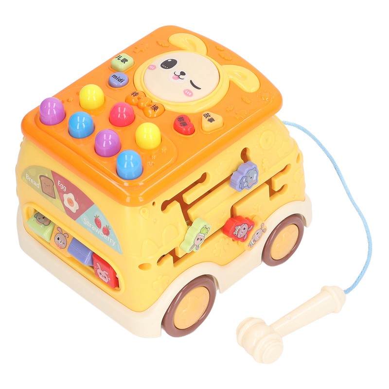 Bus Beat A Mole Toy Educational Sound Light Interactive Musical