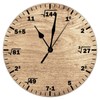 LetusZhogo Classroom Wall Clock 12 Inch, Math Themed Modern Creative