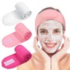 Whaline Diadema facial de spa para maquillaje, diadema de tela