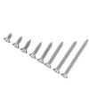 200 Uds M3 Acero Inoxidable SS304 Tornillos Autorroscantes Pan Flat