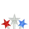 30-Count Red and Blue LED Patriotic Star Fourth of July