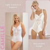 Camille Women's Underwired Shapewear Bodysuit – Floral Lace Tummy Control