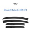 IG Window Visor for Mitsubishi Outlander 2007-2010, Rain Guard Tape-On