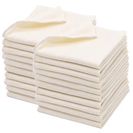 ZOLLNER Set of 20 Machine Cleaning Cloths 80% Cotton 20% Polyester Set of 20 White