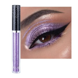 ONarisae Eyeshadow liquid Shimmer Long Lasting Effect Shiny Eyeshadow Glow Glitter Makeup (Purple)