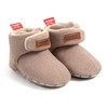 Unisex-Baby Fleece Booties Cozy Baby Bootie Socks Non Skid Gripper