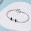 SOUKISS Soulbeads 2Pcs 925 Sterling Silver Stopper Rubber Beads Charm