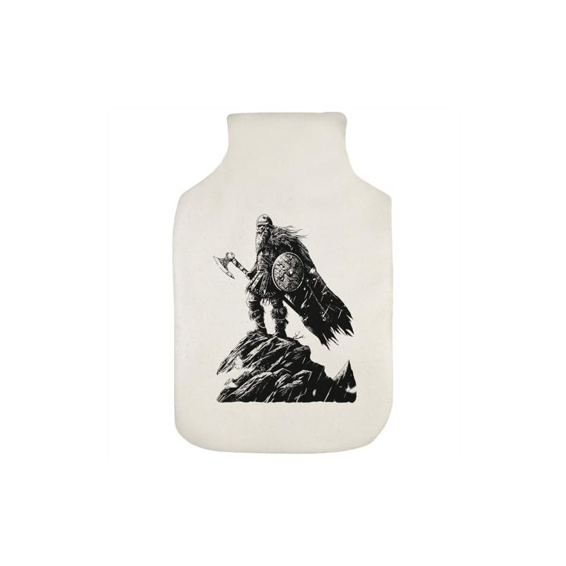 'Viking Standing on Cliff' Hot Water Bottle Cover (HW00036919)
