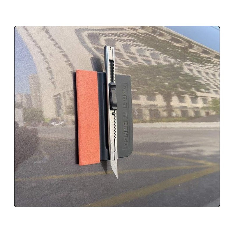 Magnet Squeegee with Micro-Fiber Felt Edge for Car Scraper Decal