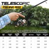 PLUSINNO Fishing Rod and Reel Combos Carbon Fiber Telescopic Fishing