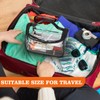 HAOGUAGUA Heavy Duty Clear Cosmetic Bag Waterproof Transparent Travel Makeup