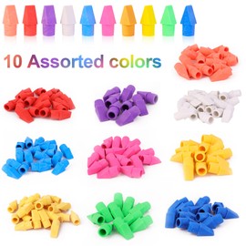 125 Pack Pencil Erasers, Cube Erasers, Pencil Top Erasers for Kids Bulk, Small Eraser Pencil Toppers, Pencil Cap Erasers, Cute Erasers Set School Classroom Supplies for Teachers, 10 Colors