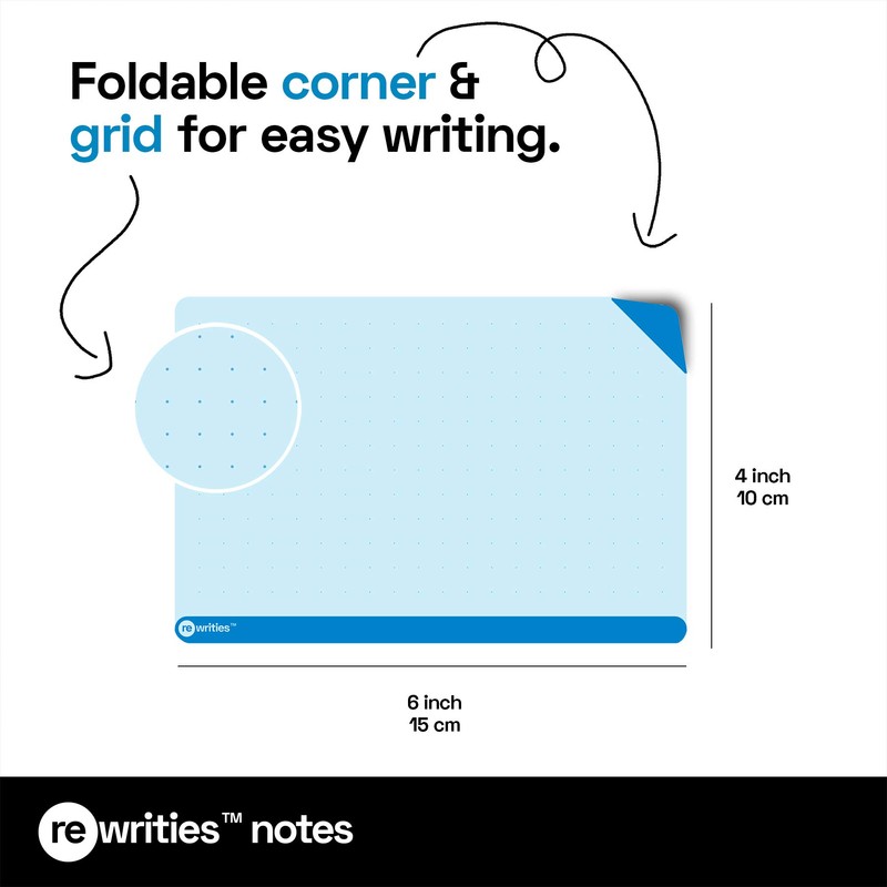Rewrities Notes - 48 Dry Erase Magnetic Cards, Multi Color