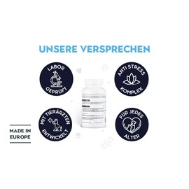 Pets Nutrition - Derma Plus 60 Kautabletten für Hunde & Katzen - Ergänzungsfuttermittel zur Unterstützung von Haut & Fellkleid für jung & alt - Stärkung der Fellpflege mit Omega 3-6 & Vitaminen