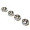 set of 4 guitar neck joint bushing/washers in chrome including