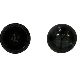 NASKA Eye Button 0.5 inch (13 mm) (200 Pieces) Black