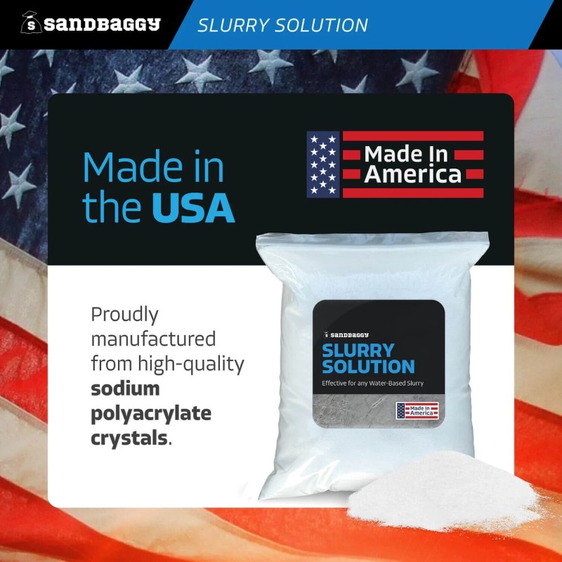 Sandbaggy Concrete Slurry Solution Solidifier (Made in the USA) -