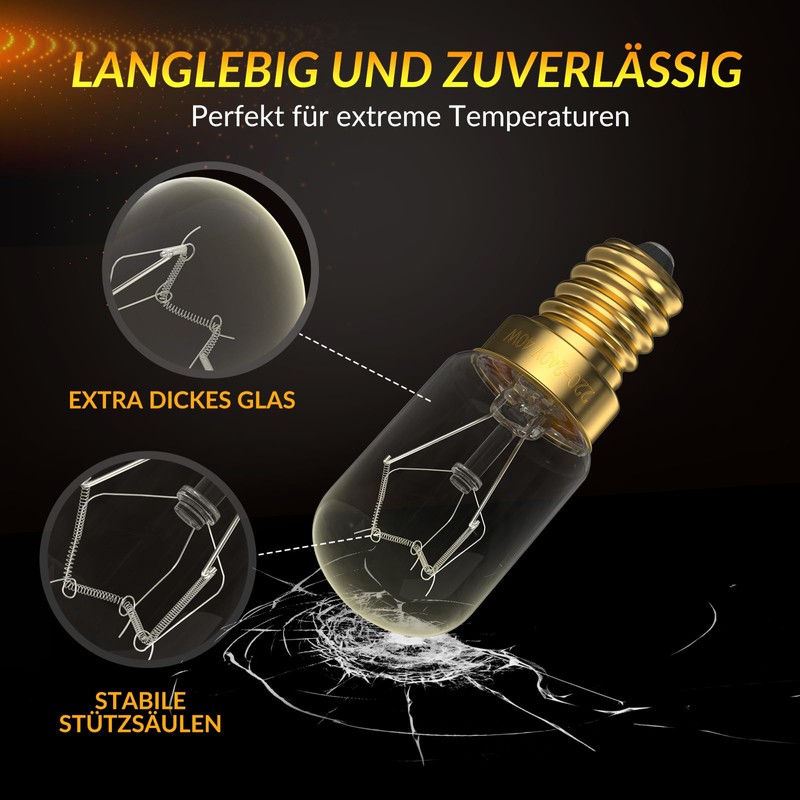 BrightWish Oven Lamp E14-42W - 300°C - Dimmable - Pack