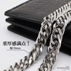 Silver KYASYA Stainless Steel Double Kihei Wallet Chain, 0.4 inch