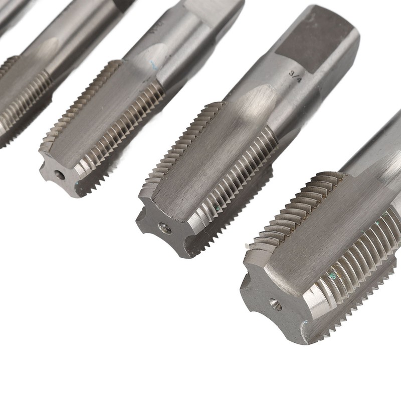 6Pcs NPT Pipe Tap Set Thread HSS for Plumber Industrial