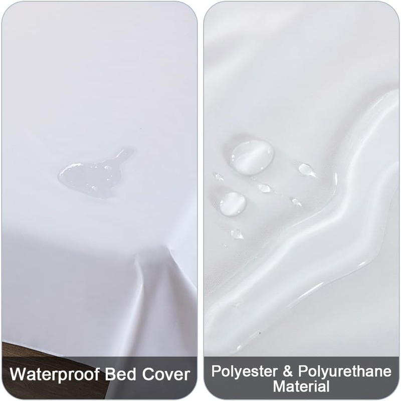 DUJUIKE 100% Waterproof Protective Blanket or Liner for Bed, Mattress