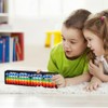 ibasenice ÁBaco De PláStico Multicolor, 17 Varillas para MatemáTicas