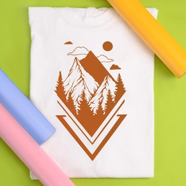 Siser EasyWeed Heat Transfer Vinyl 11.8" x 2FT Roll - Compatible with Siser Romeo/Juliet & Other Professional or Craft Cutters - Layerable - CPSIA Certified (Texas Orange - HEX #A45336)