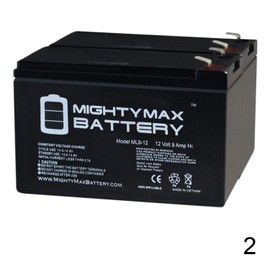 Mighty Max Battery 12V 9Ah SLA Battery for Anchor Beacon Line Array Speaker - 2 Pack Brand Product