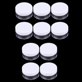 25pcs/50pcs/100pcs Empty Jars, Clear Jar, Cream Jar, Empty 5g Transparent Cosmetic Container, Travel With Lid, Small Nail Art Jar, For Cosmetic Lip Balm And Lotion(100pcs Makeup Jar)