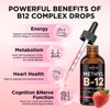 (2 Pack) Vitamin B12 liquid Drops, B12 vitamins 5000 mcg,