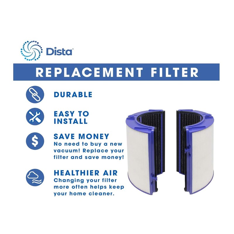 Dista Filter - Air Purifier Filter Replacement Compatible with Dyson