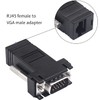 Poyiccot VGA Extender Over Ethernet Adapter, 4pcs VGA to RJ45