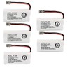 5 Pack - Battery for Uniden BT-1008 & Many Others, Bulk Packaging)